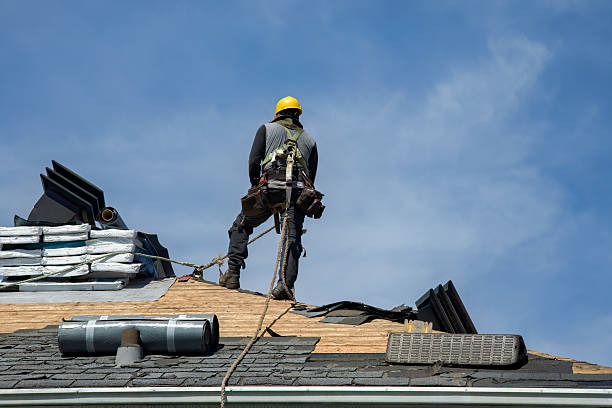 Professional Roofing technician working in Unionville, NY
